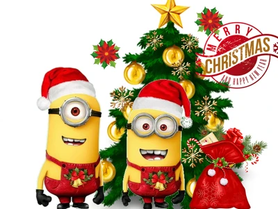 Les Minions célèbrent un Joyeux Noël et une Bonne Année