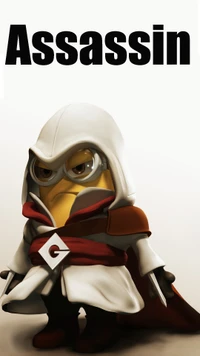 assassin, cartoon, comedy, minions wallpaper