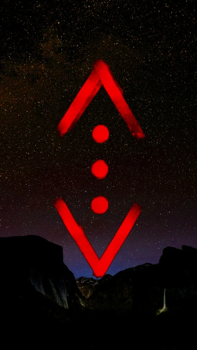 Yamaç's Symbol Against a Starry Sky - Çukur 2019