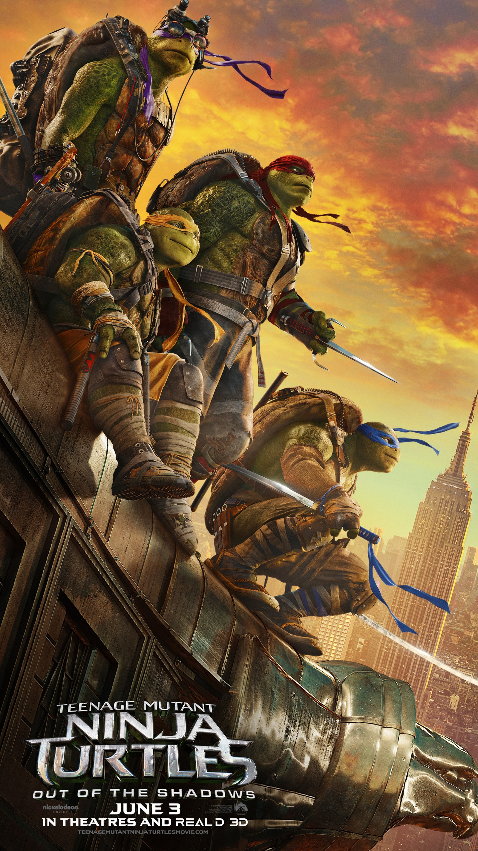 Teenage mutant turtles out of the shadows in theaters (hollywood, movies, ninja turtles)