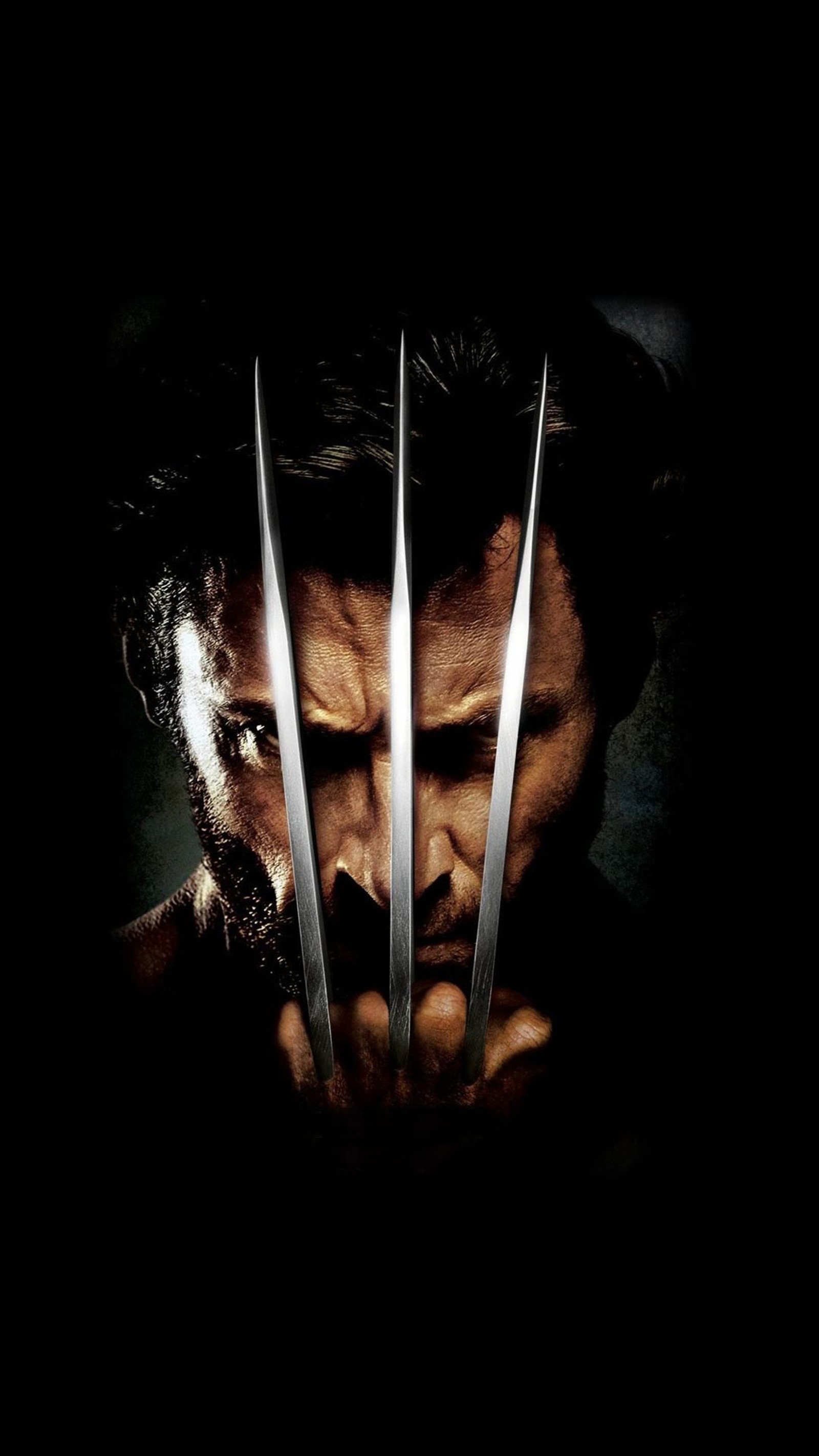 Téléchargez le fond d'écran sombre, divertissement, visage, film, wolverine