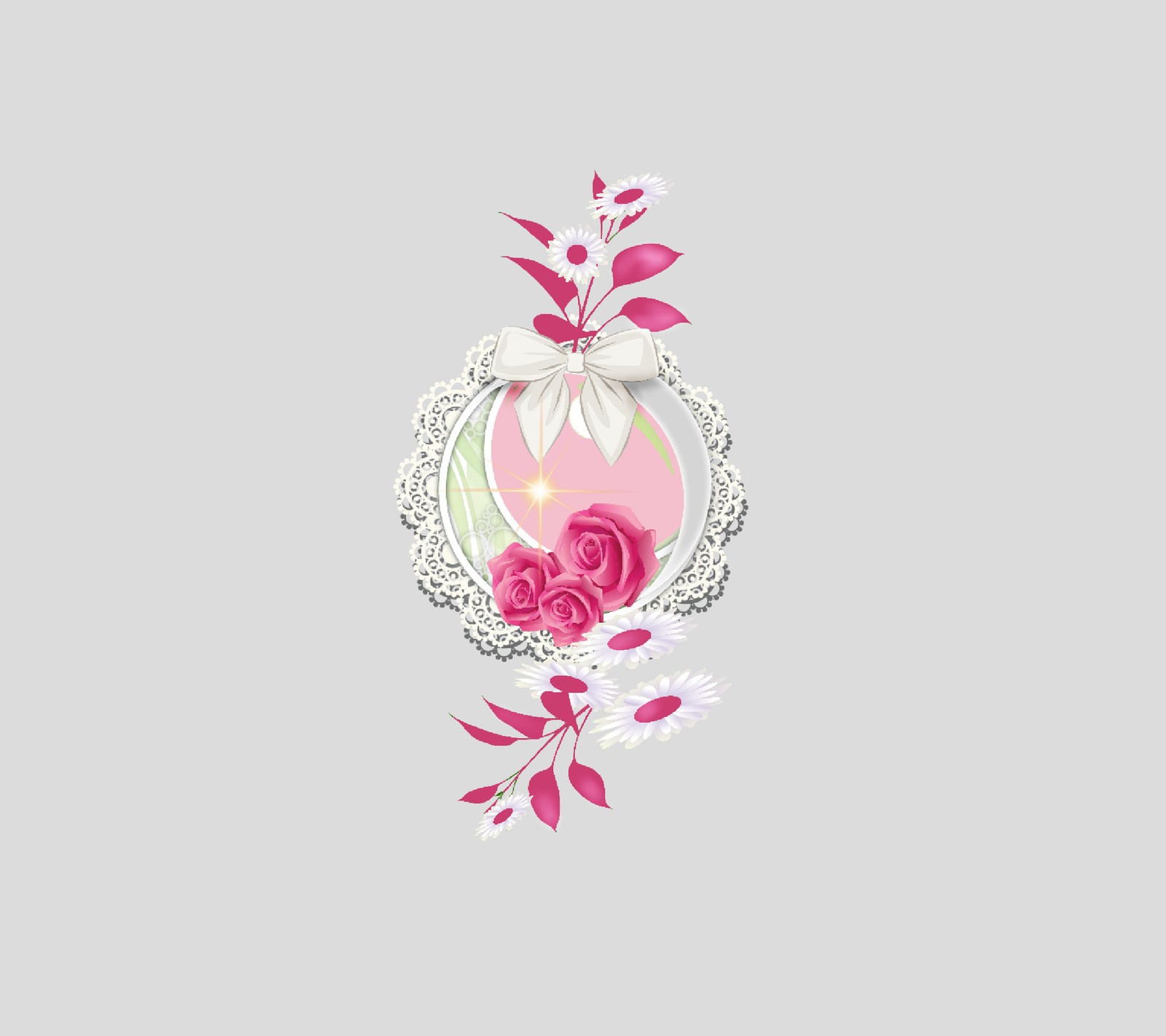 Hay una imagen de un arreglo floral rosa y blanco (margarita, diseño, rosa)