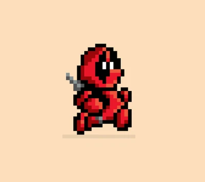 deadpool, mario, pixel, pixelated, super mario