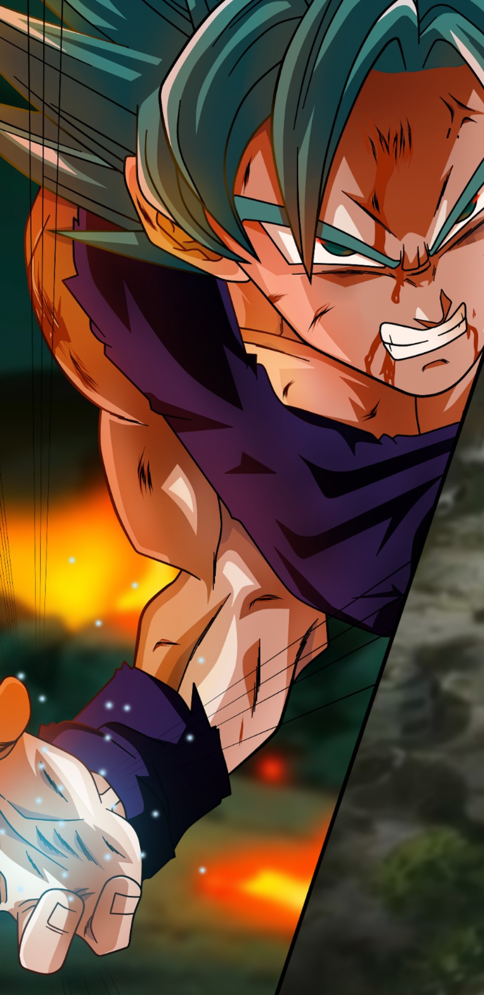 Baixar papel de parede dbs, dragon ball super, dragonballsuper, goku, ssjblue