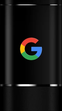 Google-Logo auf einem eleganten schwarzen Hintergrund