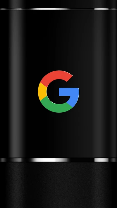 Google Logo on a Sleek Black Background