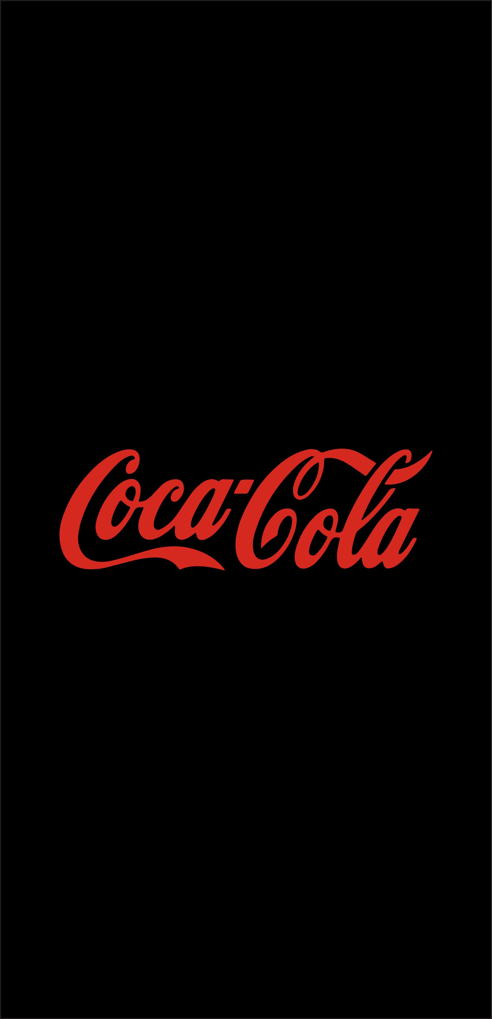 Крупный план логотипа coca cola на черном фоне (напиток, кока кола, coca cola, логотип, negra)