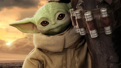 L'Enfant : Un moment réconfortant avec Bébé Yoda de The Mandalorian