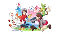 pokemon sword and shield, video game, pokemon, pokemon trainer, scorbunny