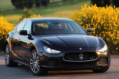 Elegante Maserati Quattroporte que irradia lujo y rendimiento