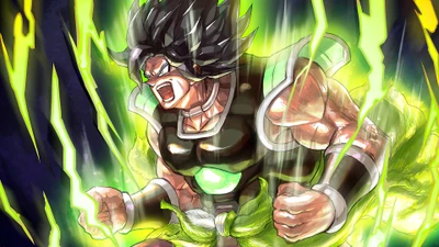 Broly in Fury: Unleashing Power in Dragon Ball Super