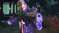 Zane apuntando con un rifle en Borderlands 3