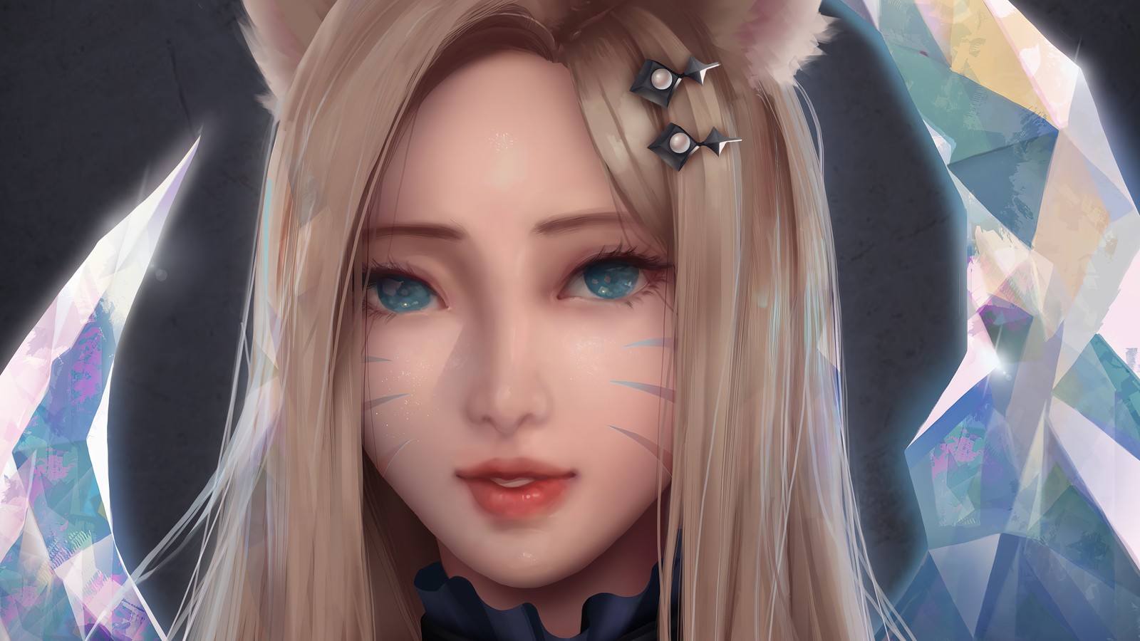 Скачать обои самый плохой, kda, ахри, ahri, lol