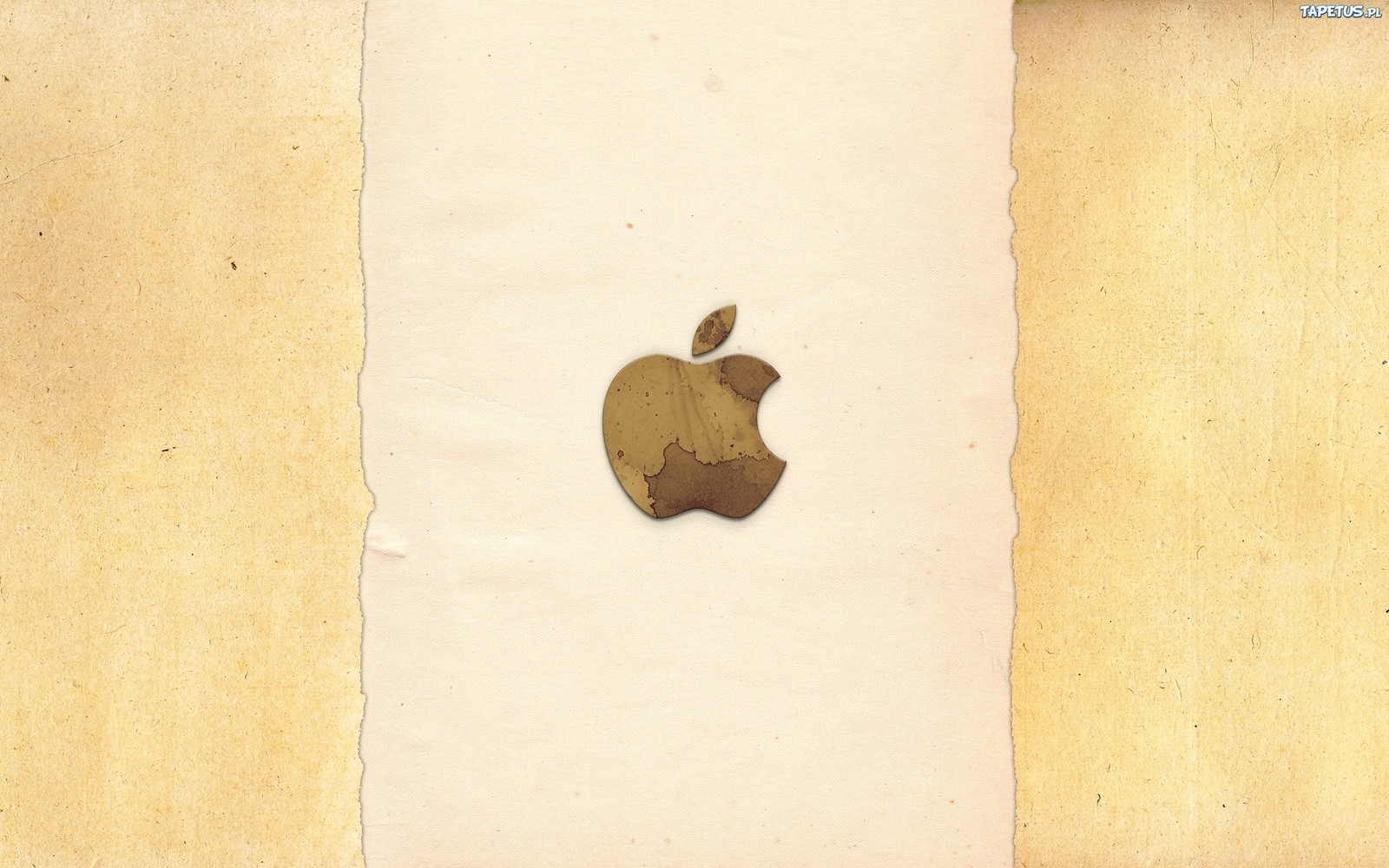 Descargar fondo de pantalla manzana, papel, madera, manzanas, logotipo