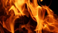 fire, heat, yellow, light, macro photography wallpaper