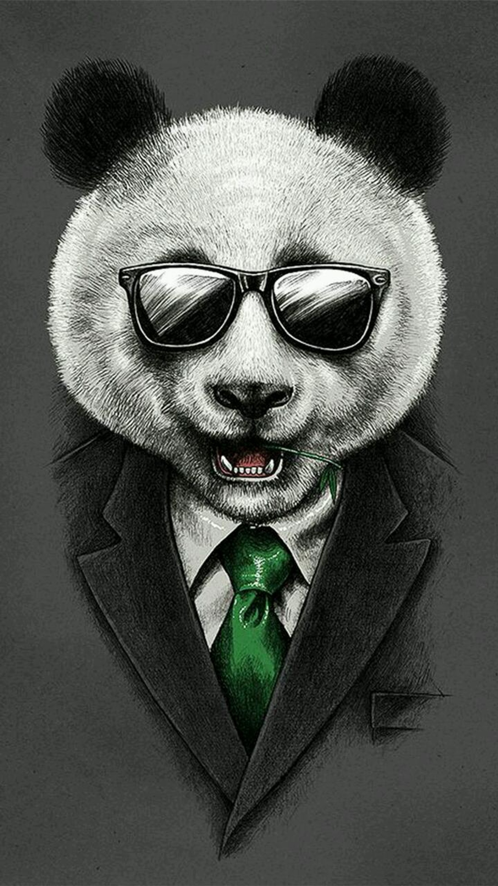 Araffe dressed in a suit and tie with sunglasses (bear animation, perfect)