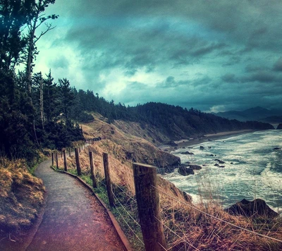 erstaunlich, strand, schön, natur, straße