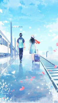 anime, couple