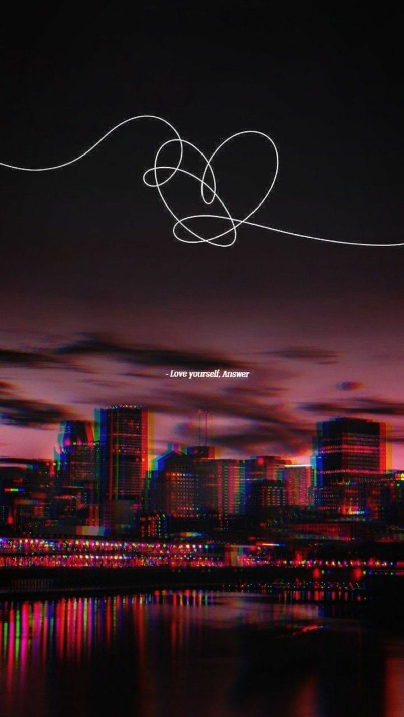 Близкий план города с самолетом, пролетающим над ним (бантан, bangtan, bts, bts fondo de pantalla, btswallpaper)