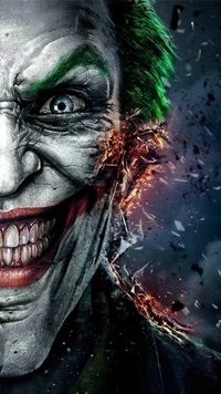 joker, injustice, portraits, face, scary