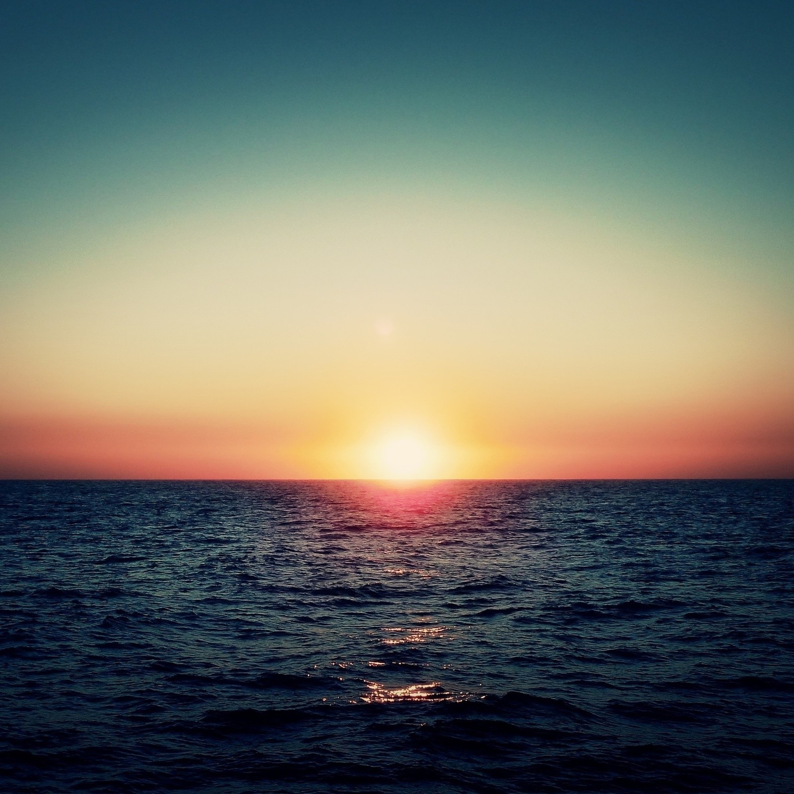 sunset, horizon, sea, ocean, sunrise wallpaper