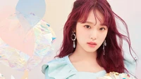 Choi Ye Na: Stunning in Blue with Radiant Red Hair