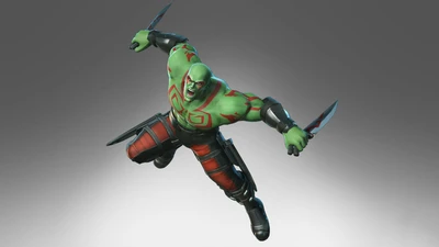 Drax the Destroyer in Action from Marvel Ultimate Alliance 3