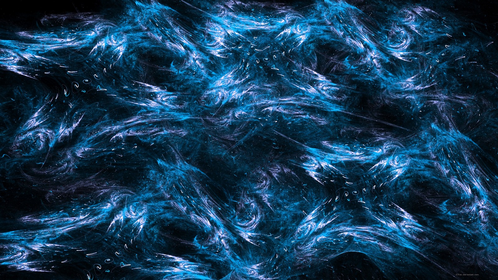 Blauer und schwarzer abstrakter hintergrund mit einem stern (blau, wasser, elektrisches blau, turquoise, aqua)