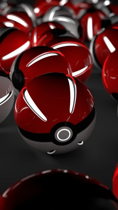 3d, balle, poke, pokéball, pokeball