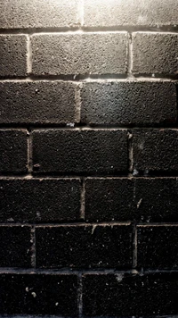 black, brick wall wallpaper