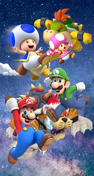 Mario Bros Abenteuer: Bowser Jr. und Freunde im kosmischen Chaos