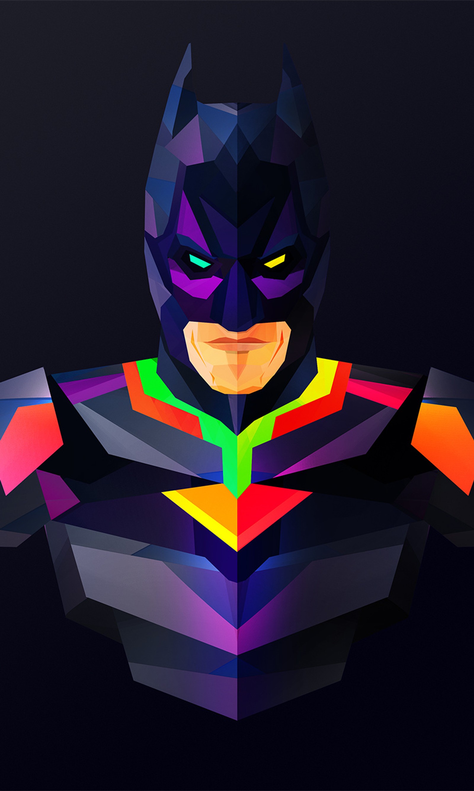 art, batman, colorful, concept, crusader Download Wallpaper