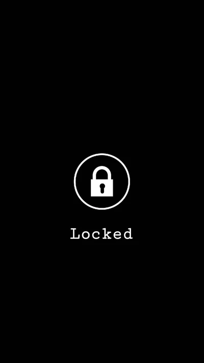 Black Locked Screen Wallpaper