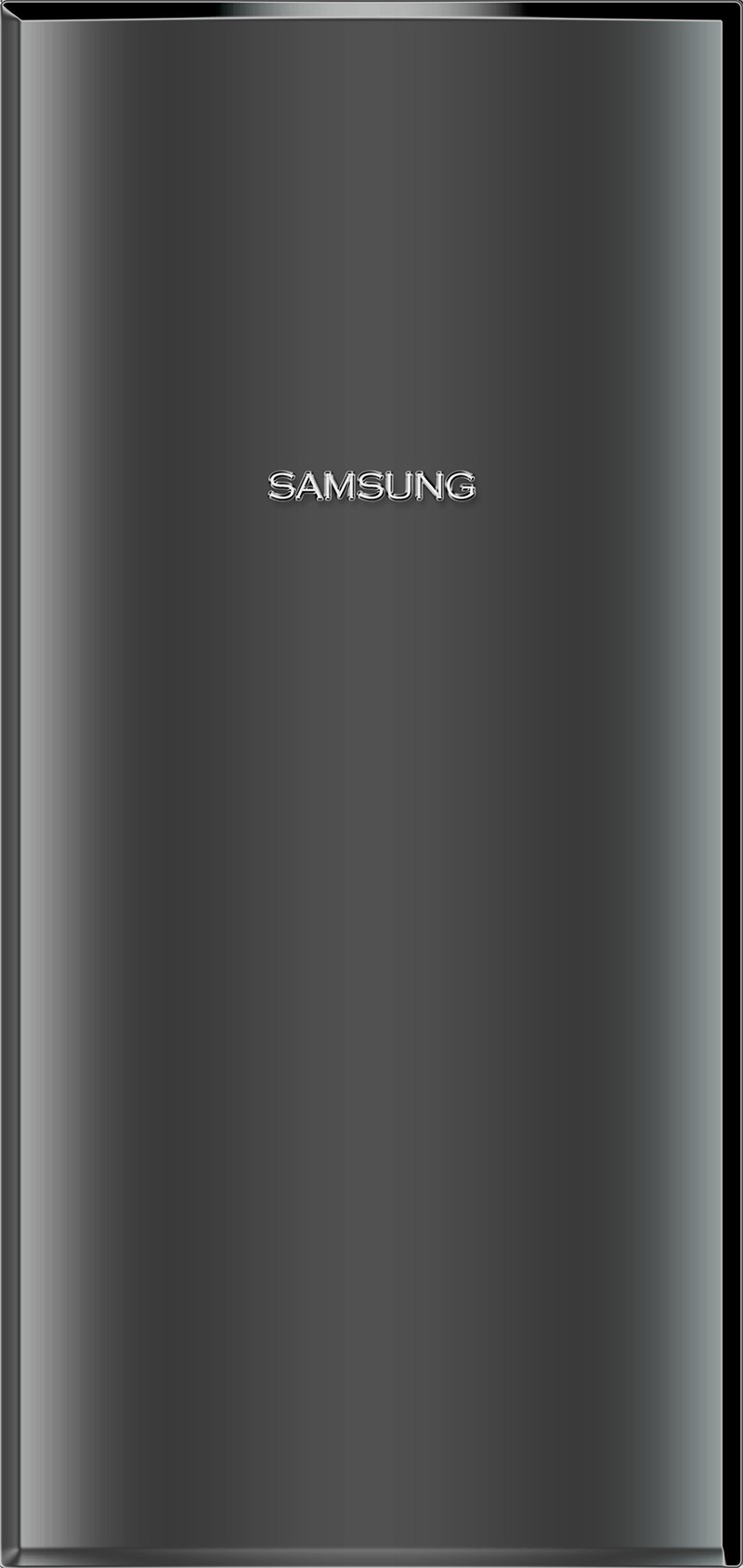 Близкий план черного холодильника samsung с белым логотипом (android, barca, галактика, заметка, note 10)