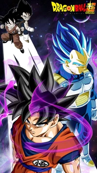 Dragon Ball Super: Goku e Vegeta em Batalha Épica