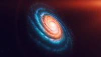 Impresionante galaxia espiral en el cosmos