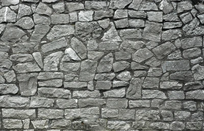 Textured Stone Wall in Black and White