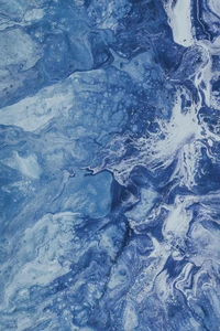 Azure Patterns of Earth's Polar Ice Cap