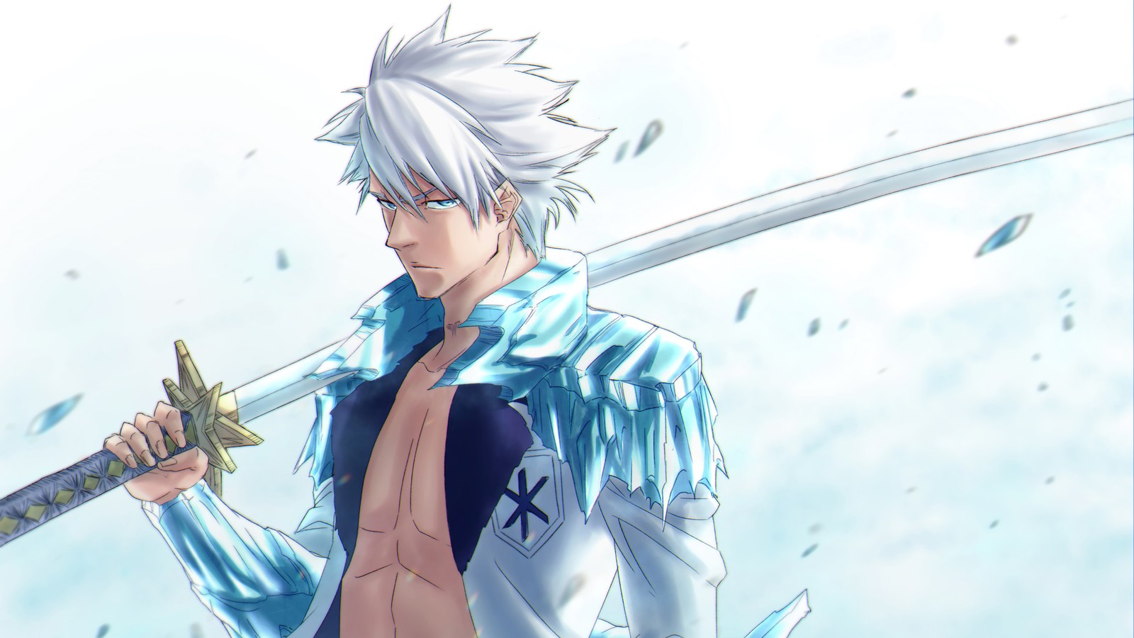 Lade toshiro hitsugaya, bleach, thousand year blood war, bleach 千年血战篇, bleach 千年血戦篇 Hintergrund herunter