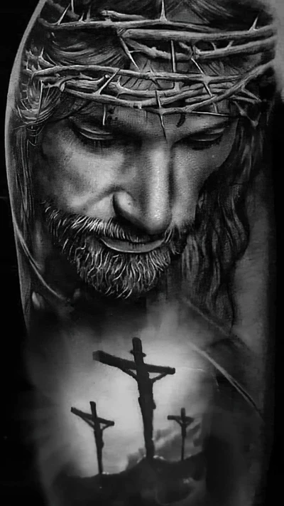 b and w, believe, black and white, christ, christian