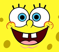 yeux bleus, drôle, sourire, bob léponge, spongebob squarepants