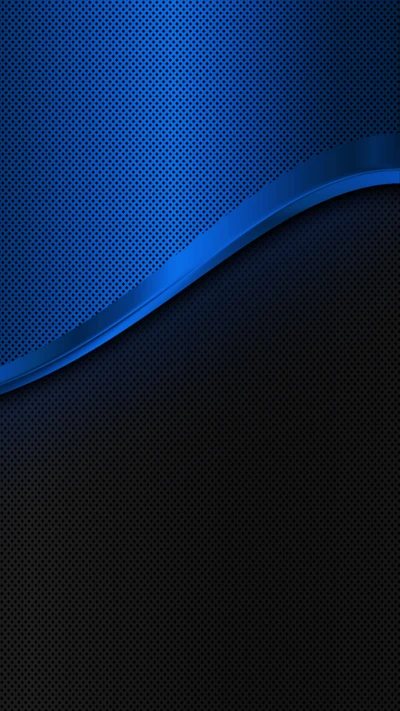 Abstract Blue Wave Design on a Dark Background