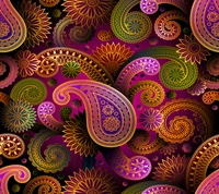 Buntes abstraktes Paisley-Musterdesign