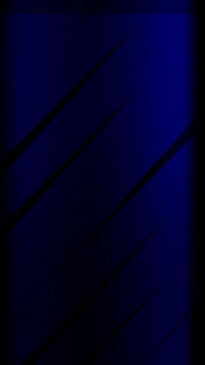 Abstract Dark Blue Stripes on Black Background