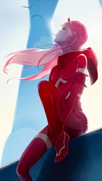 02, darling in the franxx, menina, dois, zero