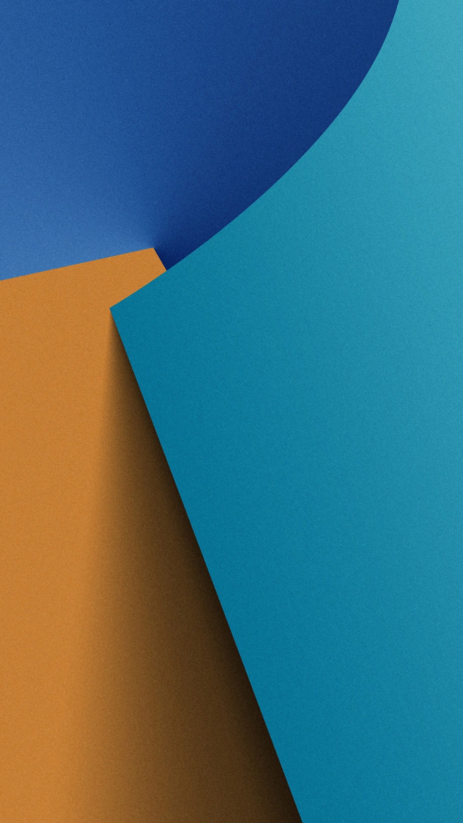 A close up of a blue and orange wall with a blue sky (abstract, blue, colorful, minimalism, orange)