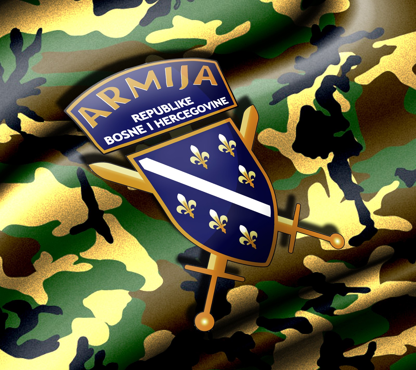 Descargar fondo de pantalla armija bih, bosnia y herzegovina, bosna, bosnia, ljiljani