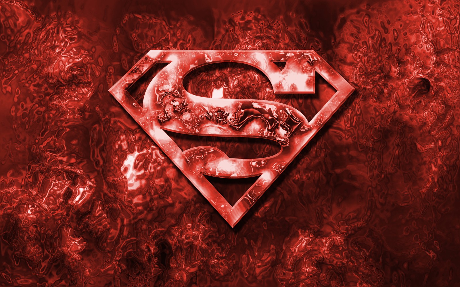 Superman logo on red background (superman, superman logo, red, heart, flesh)