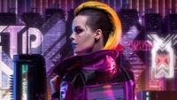 cyberpunk 2077, filles, jeu vidéo, cyberpunk, science fiction