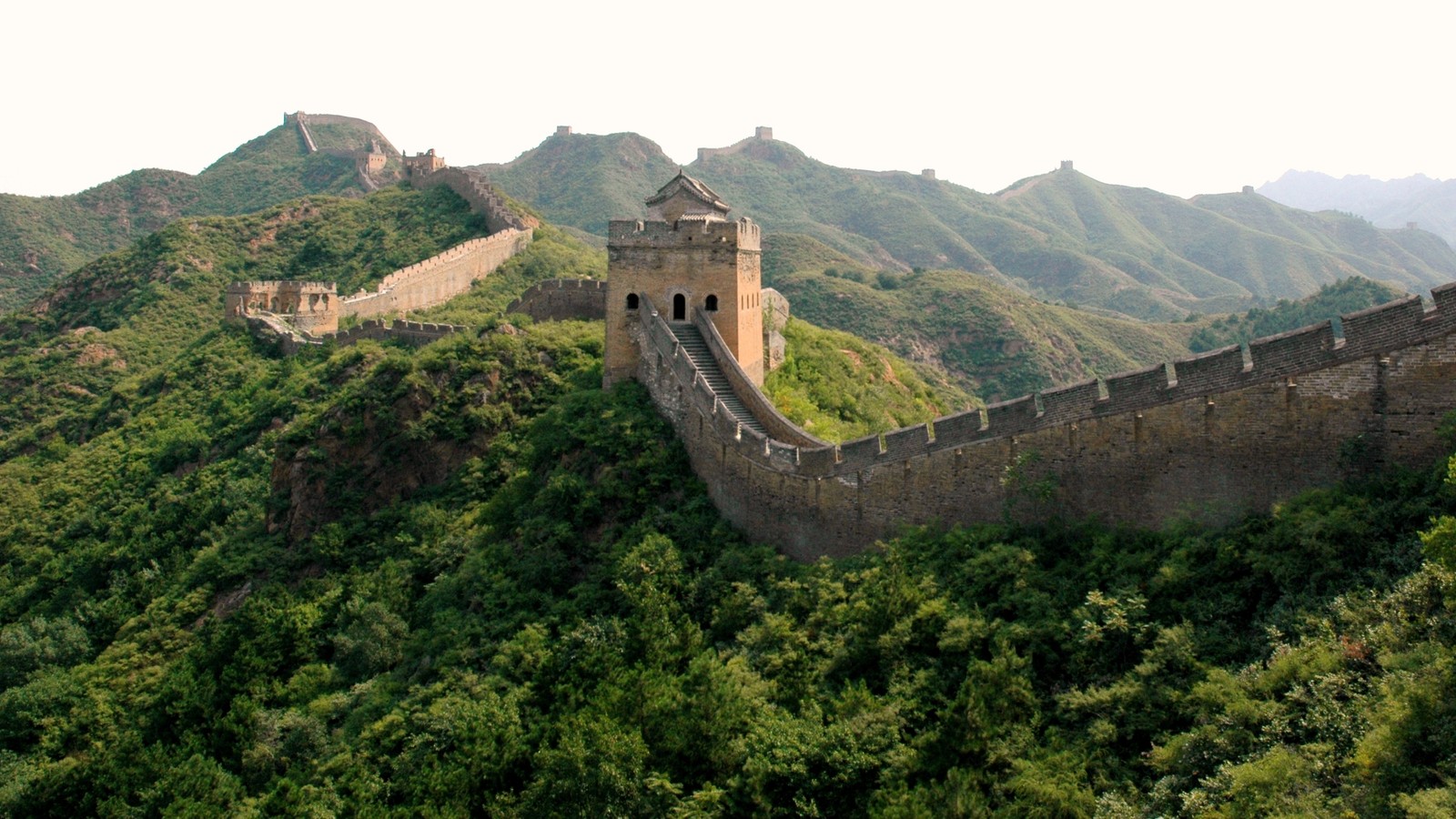 La grande muraille de chine (grande muraille de chine, merveilles du monde, site archéologique, fortification, point de repère)